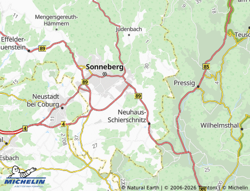 MICHELIN Weidhausen map - ViaMichelin
