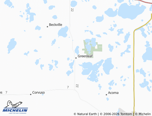 Mapa MICHELIN Greenleaf - ViaMichelin
