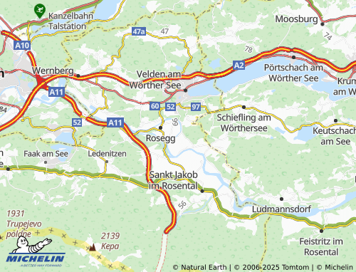 MICHELIN-Landkarte Latschach - ViaMichelin