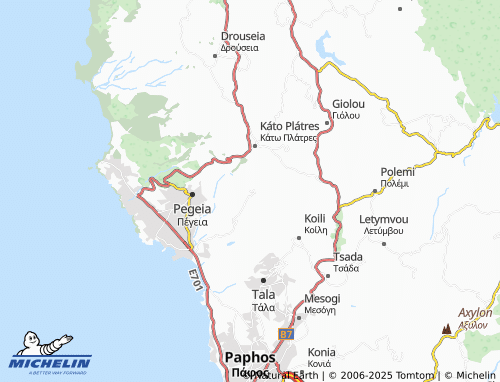 Mappa MICHELIN Akoursos - ViaMichelin