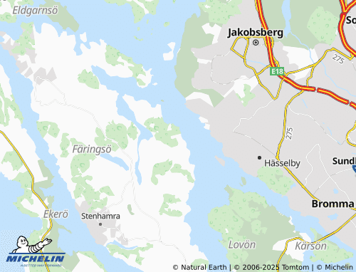 MICHELIN Färjstaden map - ViaMichelin