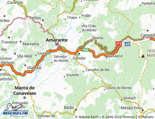 MICHELIN Cavalinho map - ViaMichelin