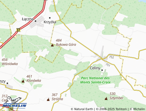 MICHELIN-Landkarte Podlesie - ViaMichelin