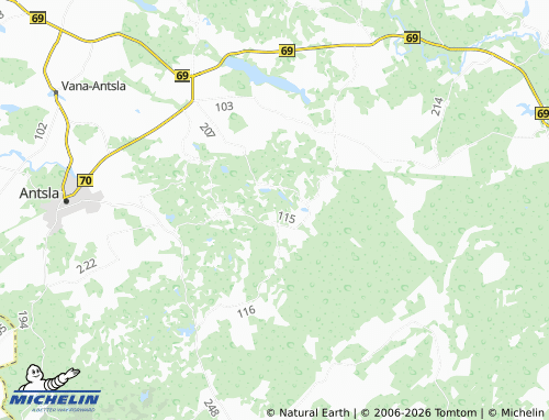 Kaart MICHELIN Udsali - ViaMichelin