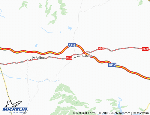 Mappa MICHELIN Candasnos - ViaMichelin