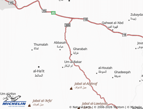 Mapa MICHELIN Gharabah - ViaMichelin