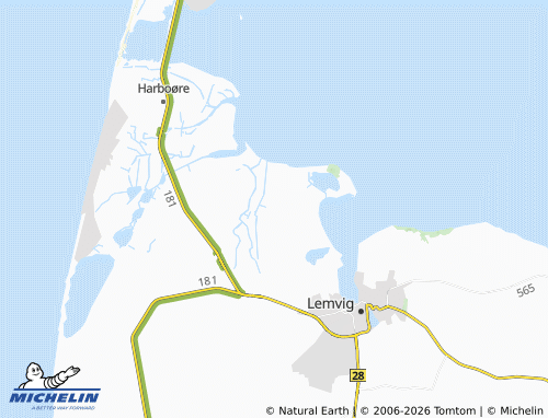 Mappa MICHELIN Lomforbæk - ViaMichelin