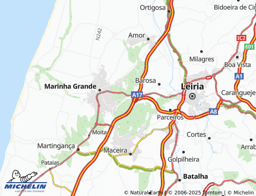 Mapa MICHELIN Albergaria - ViaMichelin