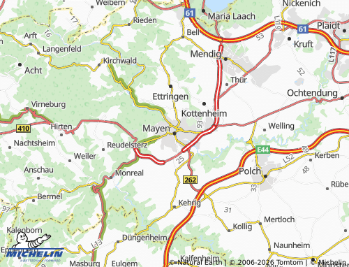 MICHELIN Mayen map - ViaMichelin
