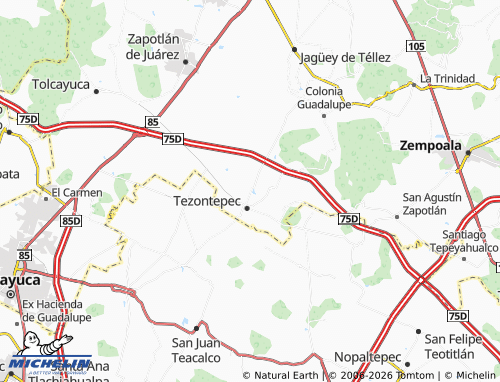 MICHELIN Morelos map - ViaMichelin