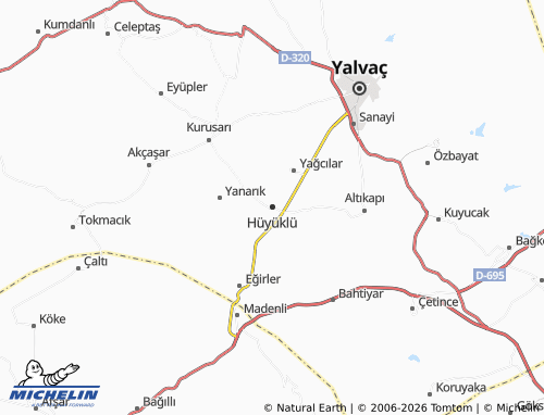 Kaart MICHELIN Hüyüklü - ViaMichelin