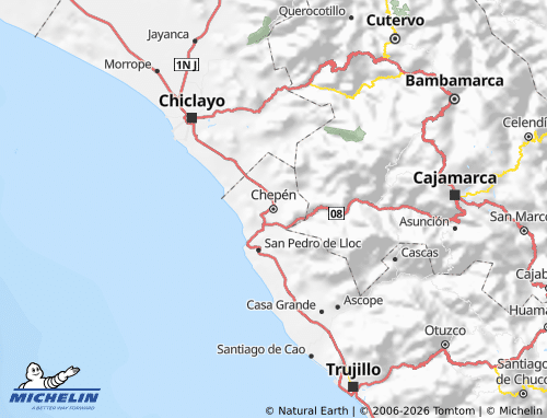 MICHELIN Chepén map - ViaMichelin