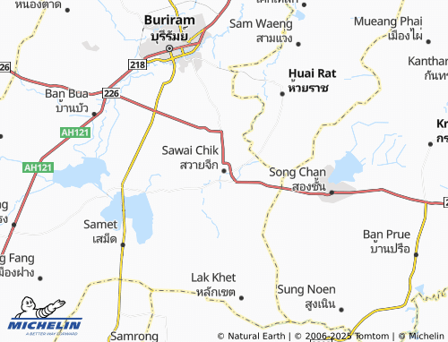 MICHELIN Sawai Chik map - ViaMichelin
