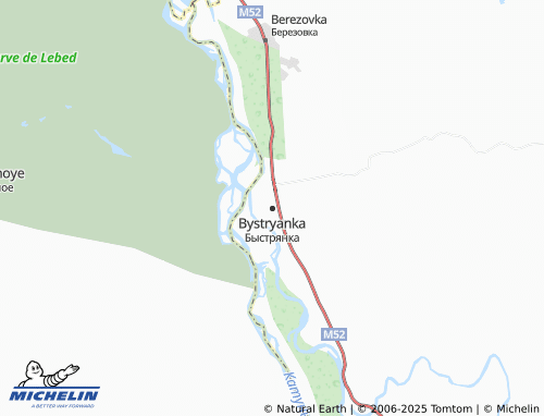 MICHELIN Bystryanka map - ViaMichelin