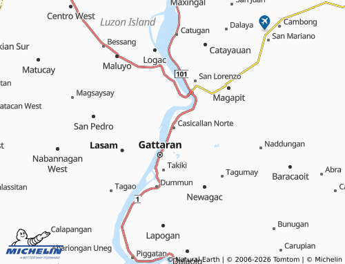 MICHELIN Casicallan Sur map - ViaMichelin