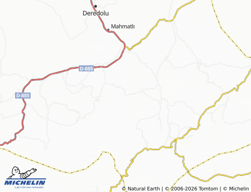 Mappa MICHELIN Karacaören - ViaMichelin