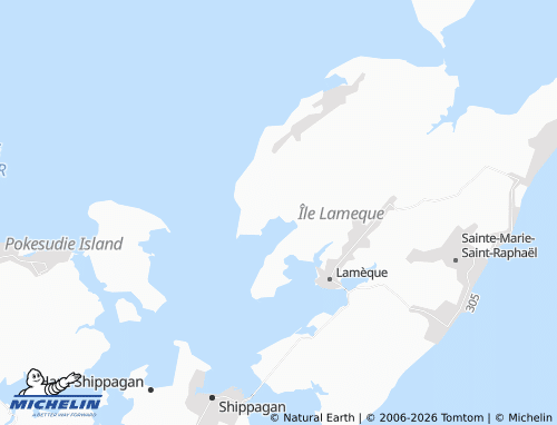 MICHELIN Petite-Lamèque map - ViaMichelin