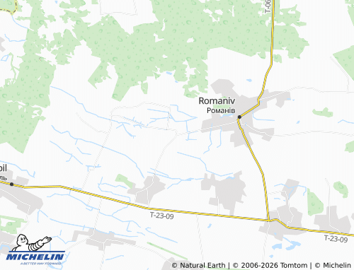 MICHELIN Velyka Kozara map - ViaMichelin