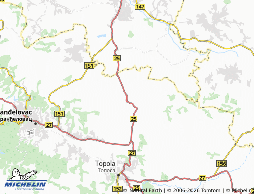 Mapa MICHELIN Belosavci - ViaMichelin