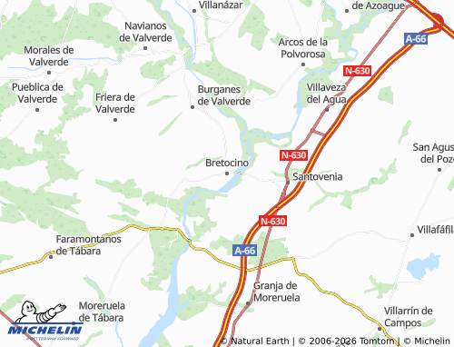 MICHELIN Bretocino map - ViaMichelin