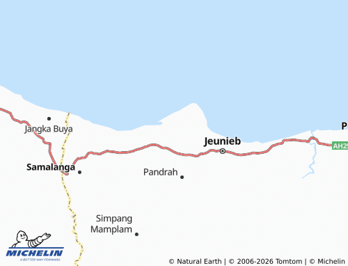 Mapa MICHELIN Peuneulet Tunong - ViaMichelin
