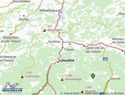 Mapa MICHELIN Traisen - ViaMichelin