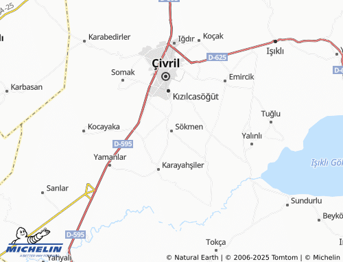 MICHELIN Sökmen map - ViaMichelin