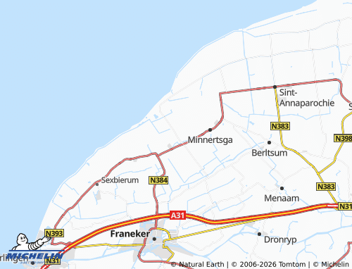 MICHELIN Firdgum map - ViaMichelin