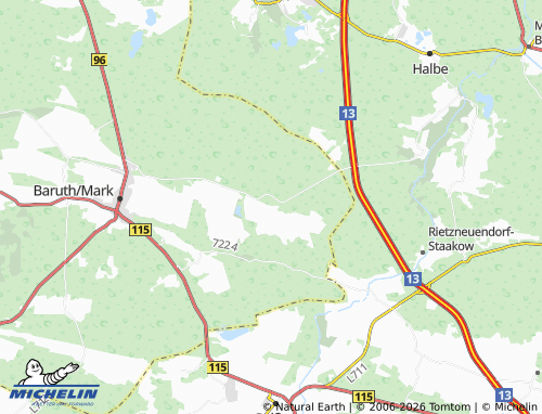 MICHELIN Dornswalde map - ViaMichelin