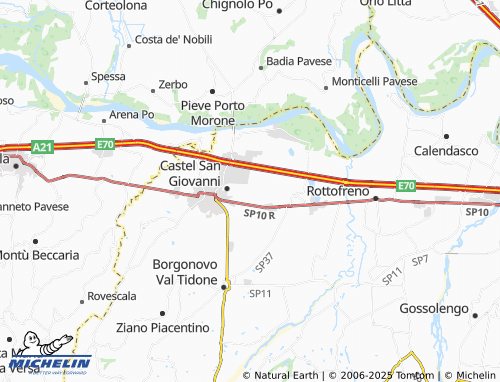 MICHELIN Fontana Pradosa map - ViaMichelin