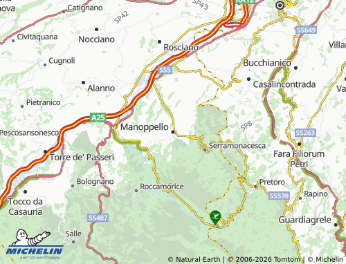 Mappa MICHELIN Manoppello - ViaMichelin