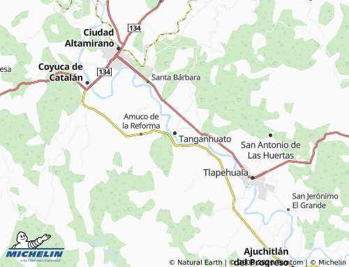 Mappa MICHELIN Tanganhuato - ViaMichelin