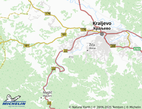 Carte MICHELIN Mataruška Banja - ViaMichelin