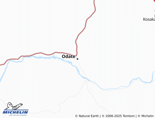 MICHELIN Odate map - ViaMichelin