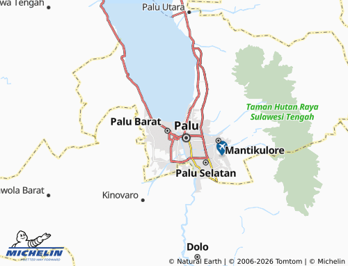 MICHELIN Baru map - ViaMichelin
