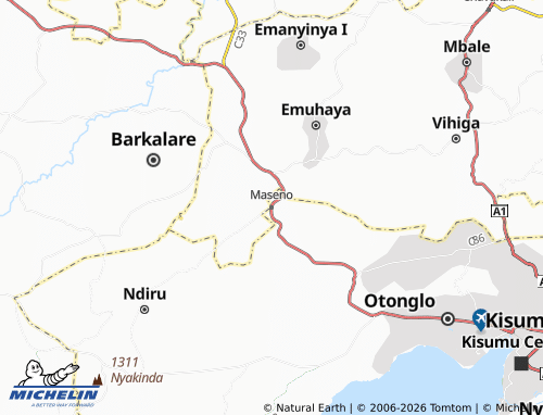 Mappa MICHELIN Maseno - ViaMichelin