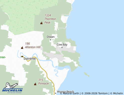 Mappa MICHELIN Cow Bay - ViaMichelin