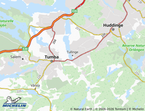 Mapa MICHELIN Tullinge - ViaMichelin