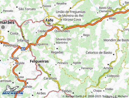 Mapa MICHELIN Aldeia de Baixo - ViaMichelin