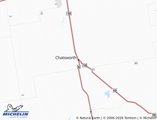 MICHELIN Chatsworth map - ViaMichelin