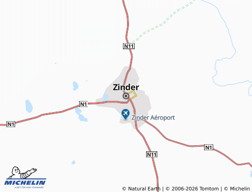 MICHELIN-Landkarte Zinder - ViaMichelin