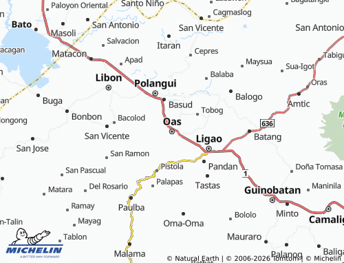 MICHELIN Oas map - ViaMichelin