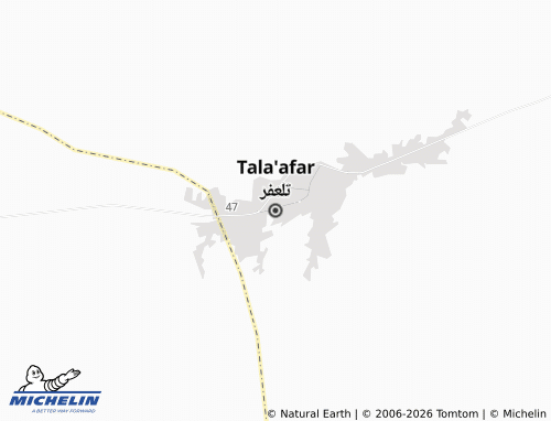 MICHELIN-Landkarte Tala'afar - ViaMichelin