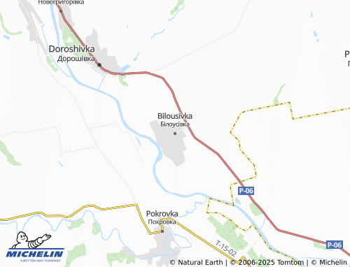 MICHELIN-Landkarte Bilousivka - ViaMichelin