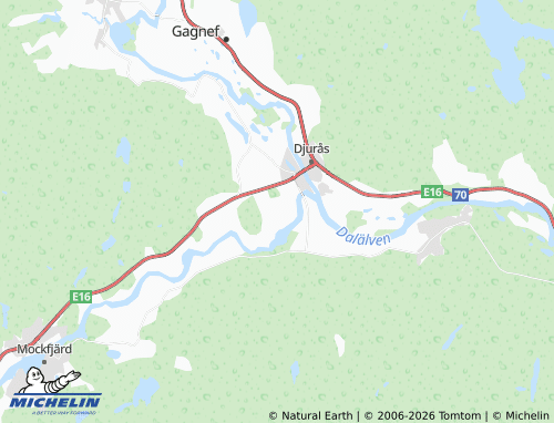MICHELIN Svedjan map - ViaMichelin