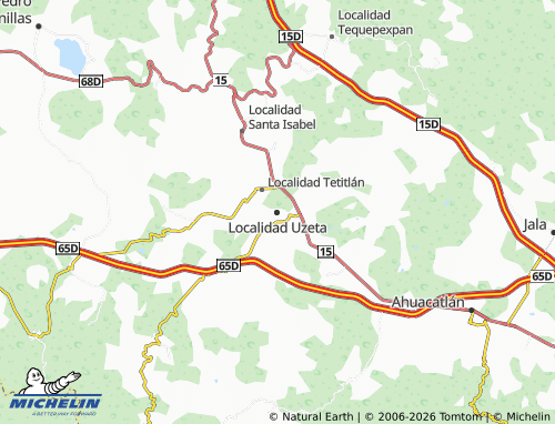 MICHELIN Localidad Uzeta map - ViaMichelin