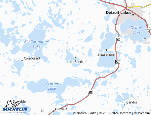 Carte MICHELIN Lake Eunice - ViaMichelin