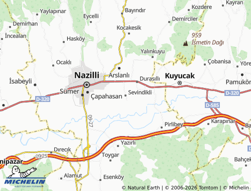 MICHELIN Sevindikli map - ViaMichelin
