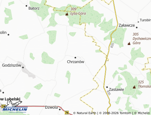MICHELIN-Landkarte Chrzanów - ViaMichelin