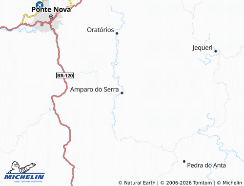 Mappa MICHELIN Amparo do Serra - ViaMichelin